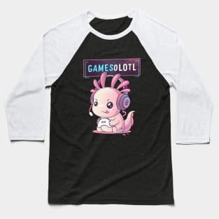 Gamesolotl - Axolotl Gamer Baseball T-Shirt